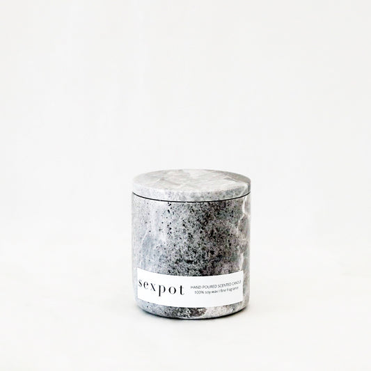 Grey Marble Candle